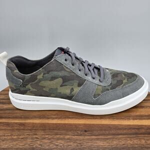 Cole Haan Grandpro Rally Shoes Mens 10M Camo Canvas Suede Casual Court Sneakers